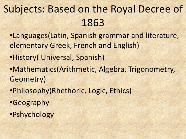 lyrics decree 120129013959 Historicalfoundationsofphilippineeducation2