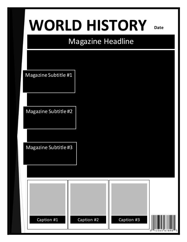 magazine cover template