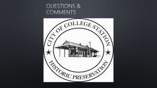 Historical Marker Application Revisions