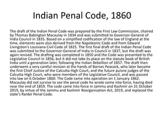 Section 4 Historical overview of crimnallaw in india | PPTX