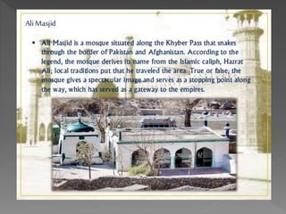 Historical places in pakistan A presentation By Mr Allah Dad Khan | PPTX
