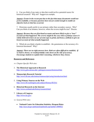 Historical research | DOC