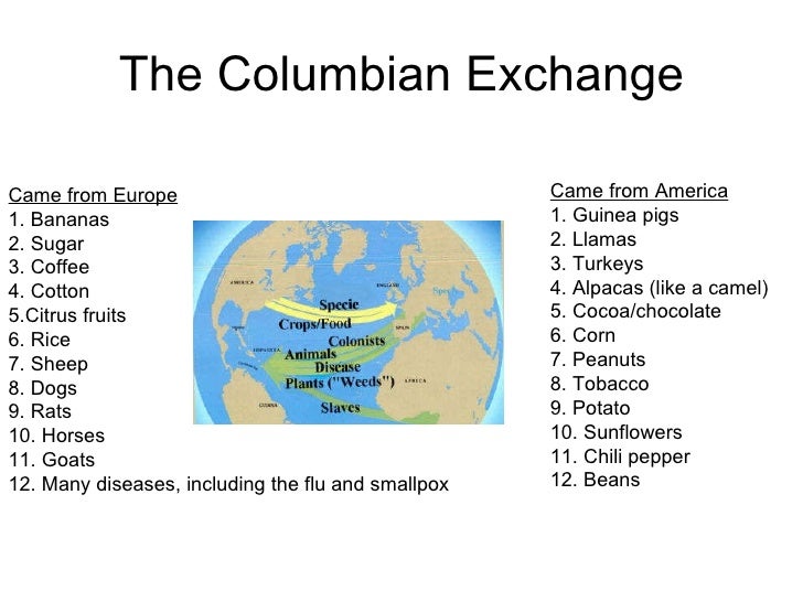 columbian exchange the spanish in america columbian exchange the spanish in america