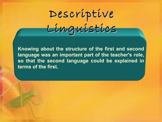 Late Descriptive Language Historical theories of language development | PPT