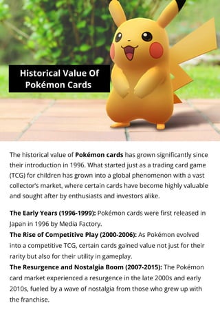 Historical Value Of Pokmon Cards | PDF Historical Value Of Pokmon Cards | PDF