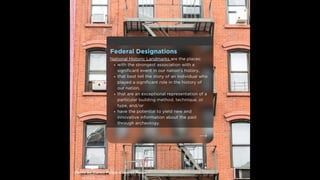 Historic Designations 101