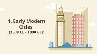 4. Early Modern
Cities
(1500 CE - 1800 CE):
 