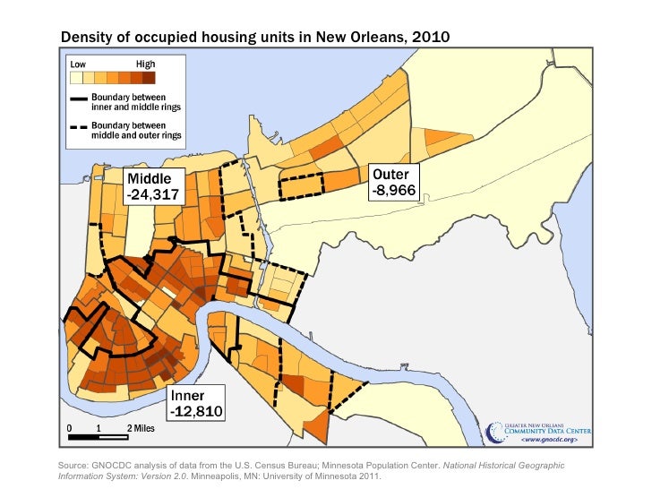 Housing Development and Abandonment in New Orleans since 1960