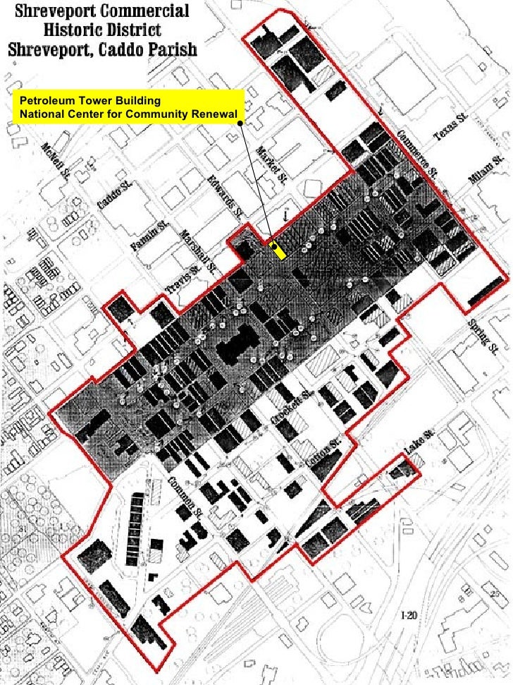 Shreveport Downtown Historic District Maps