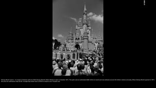 Disney World opens – A crowd in Orlando waits for Walt Disney World's Main Street to open in October 1971. The park cost a...