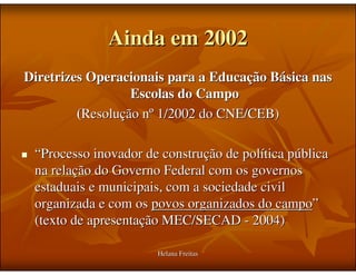 Historico Educação do Campo