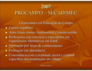 Historico Educação do Campo