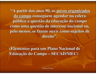 Historico Educação do Campo