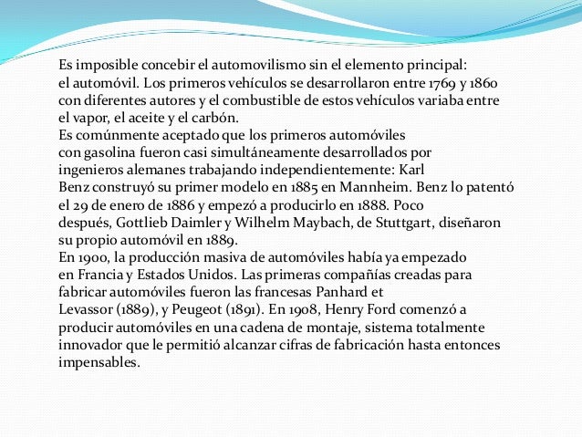 Historia del automovilismo