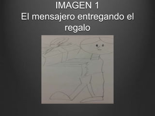 IMAGEN 1
El mensajero entregando el
regalo
 