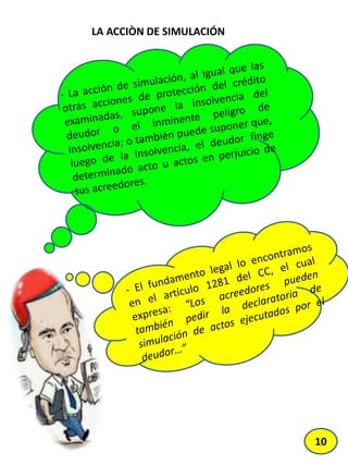 LA ACCIÒN DE SIMULACIÓN
10
 