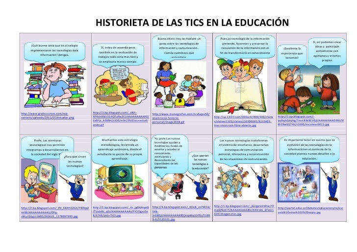 Resultado de imagen para HISTORIETA DE LAS TIC