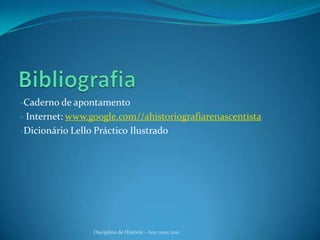Fustel de Coulanges (1830-1899)Ele  também destaca-se como um dos principais historiadores positivistas franceses das últimas décadas do século XIX. Foi autor de alguns clássicos historiográficos, tais como o livro A Cidade Antiga (1864), obra na qual procura demonstrar que a Religião é o grande factor por trás dos desenvolvimentos históricos. Sua perspectiva positivista pode ser exemplificada pela sua crença de que “a história é uma ciência pura, como a física ou a geologia”, (HARTOG, 1988, p.342-3). Atribui-se a Fustel de Coulanges a frase “Não sou eu que falo, é a História que fala através de mim” (BECKER, 1959, p.136-137). Por isso o historiador tem um papel passivo, no processo histórico.Disciplina de História - Ano 2010/2011