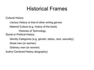 Historical Frames ,[object Object]