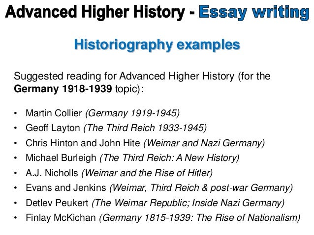 Advanced higher history essay help