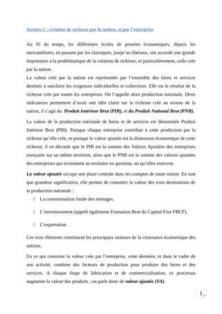 L'organisation et la création de richesse | PDF