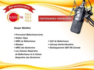 Historique de la radio Bellechasse-Etchemins - Passion FM