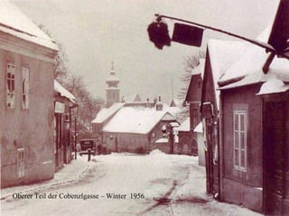 Oberer Teil der Cobenzlgasse – Winter 1956