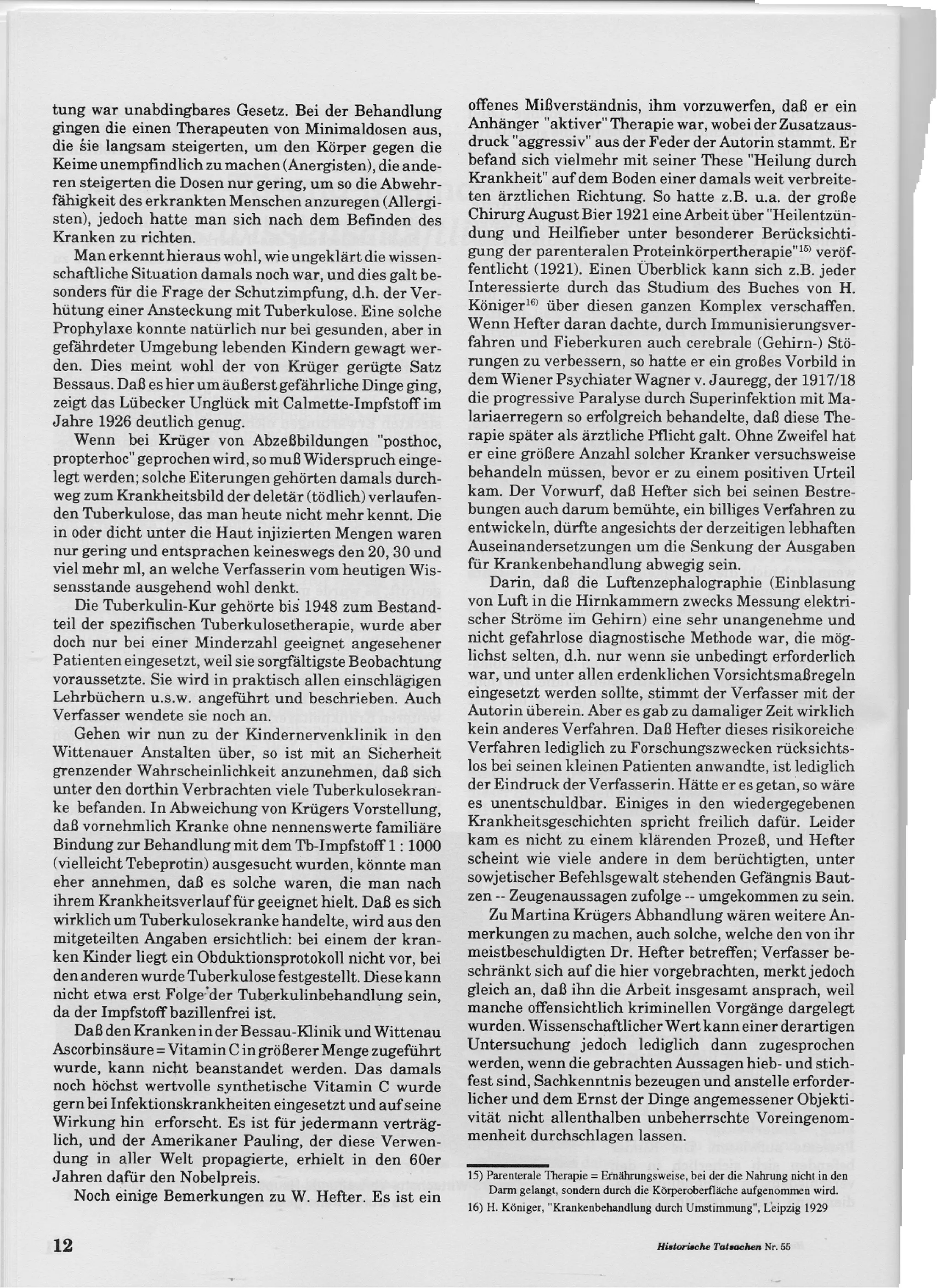 Historische tatsachen   nr. 55 - udo walendy - diffamierte medizin im dritten reich (1992, 40 s., scan)