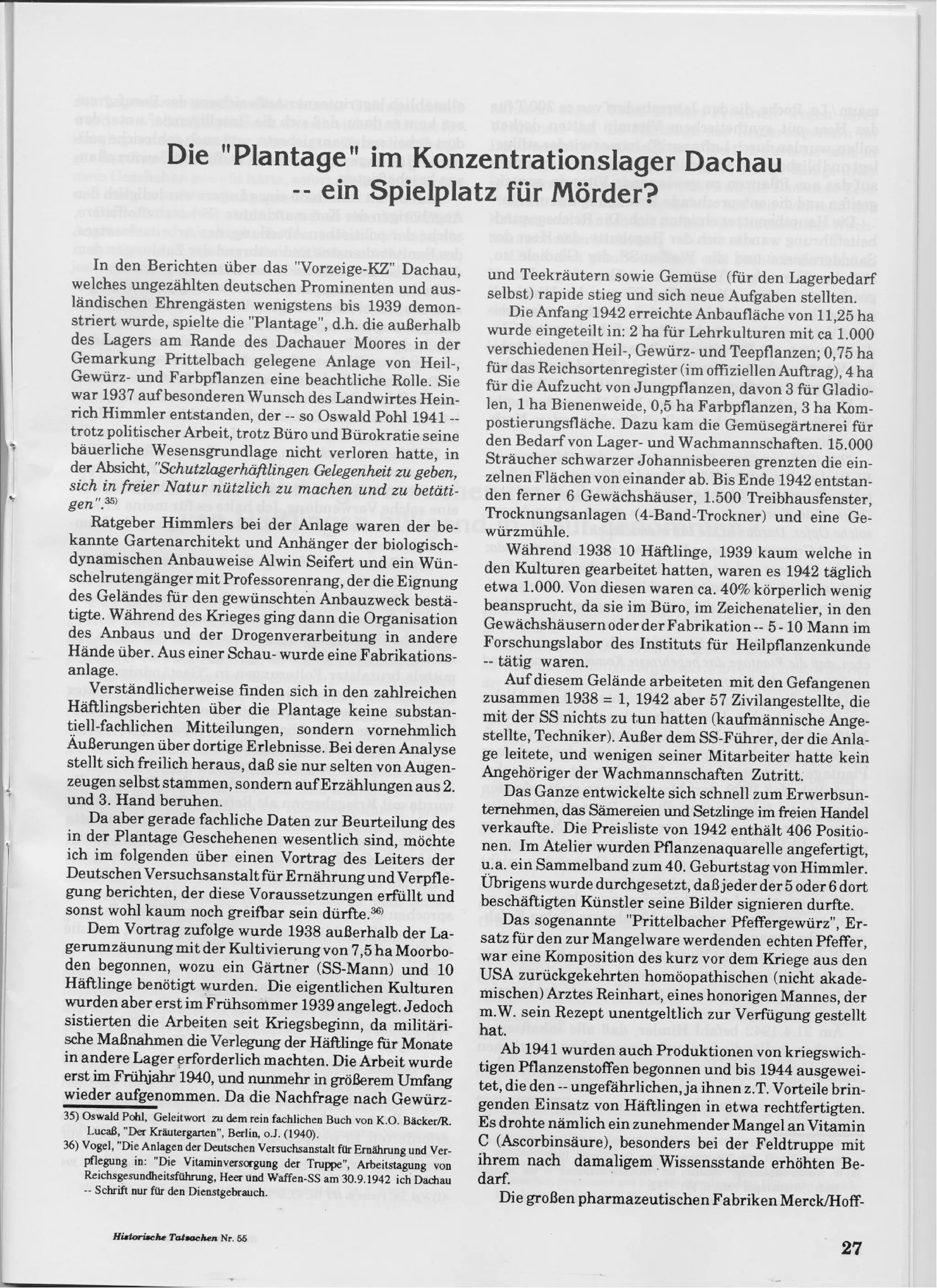Historische tatsachen   nr. 55 - udo walendy - diffamierte medizin im dritten reich (1992, 40 s., scan)