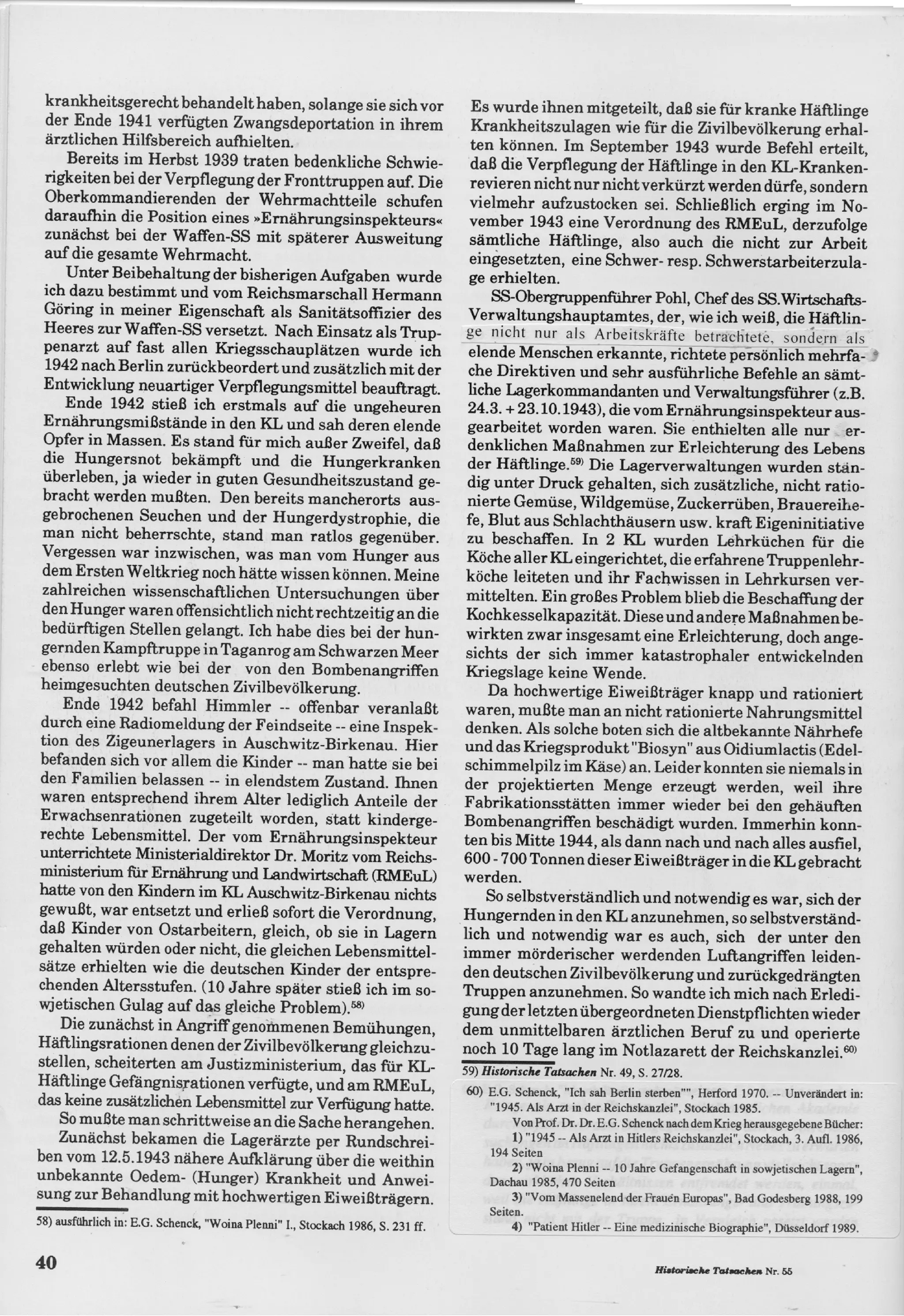 Historische tatsachen   nr. 55 - udo walendy - diffamierte medizin im dritten reich (1992, 40 s., scan)