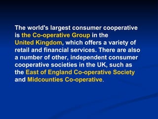 History of the Cooperative Movement | PPT