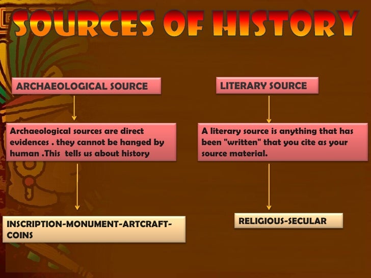 what is the literary sources of history