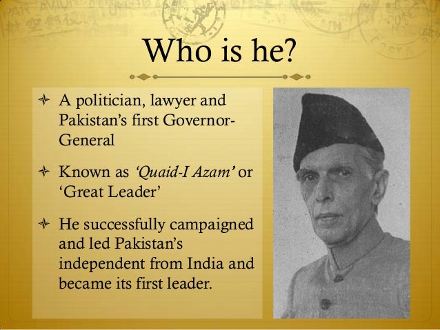 Educational help: Muhammad Ali Jinnah