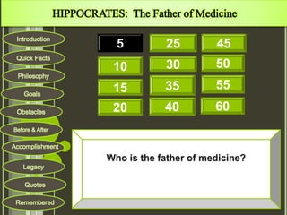 Hippocrates ( with Activity and Quiz) | PPTX