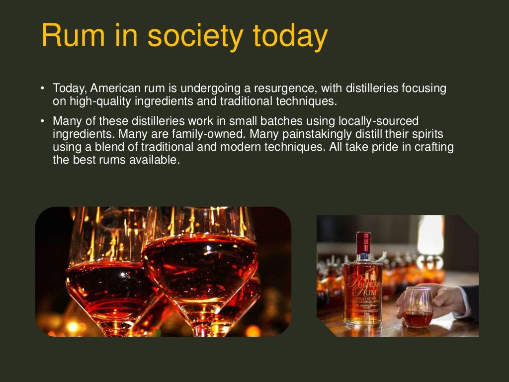 rum in history and today & effects