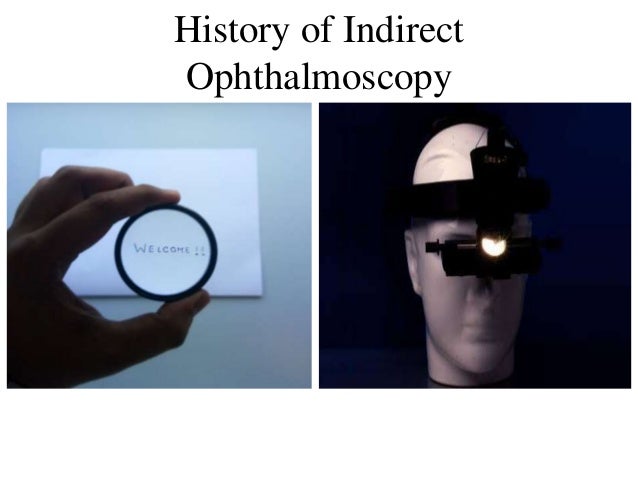 History Of Indirect Ophthalmoscope