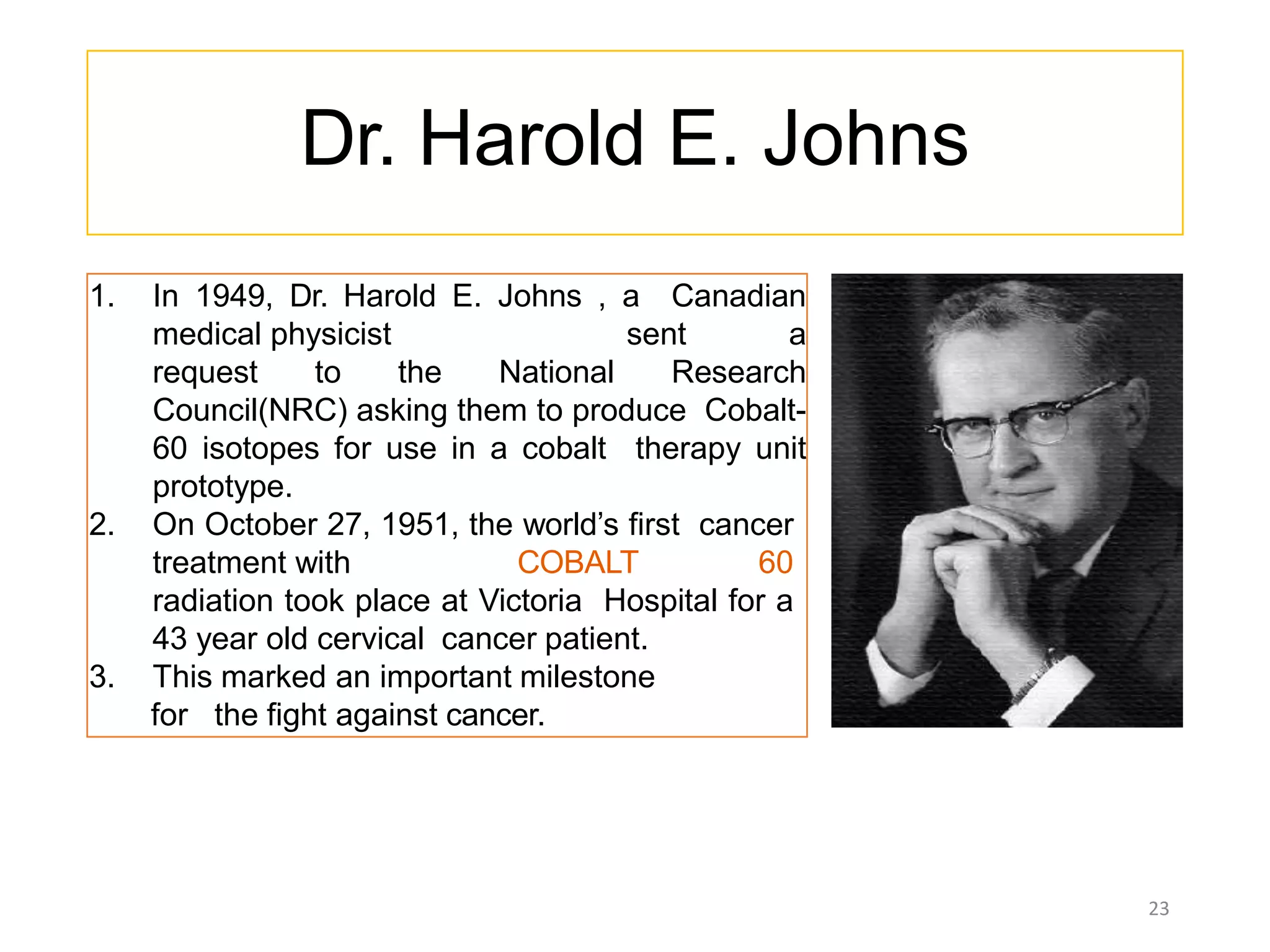 History of radiation therapy and application | PPTX