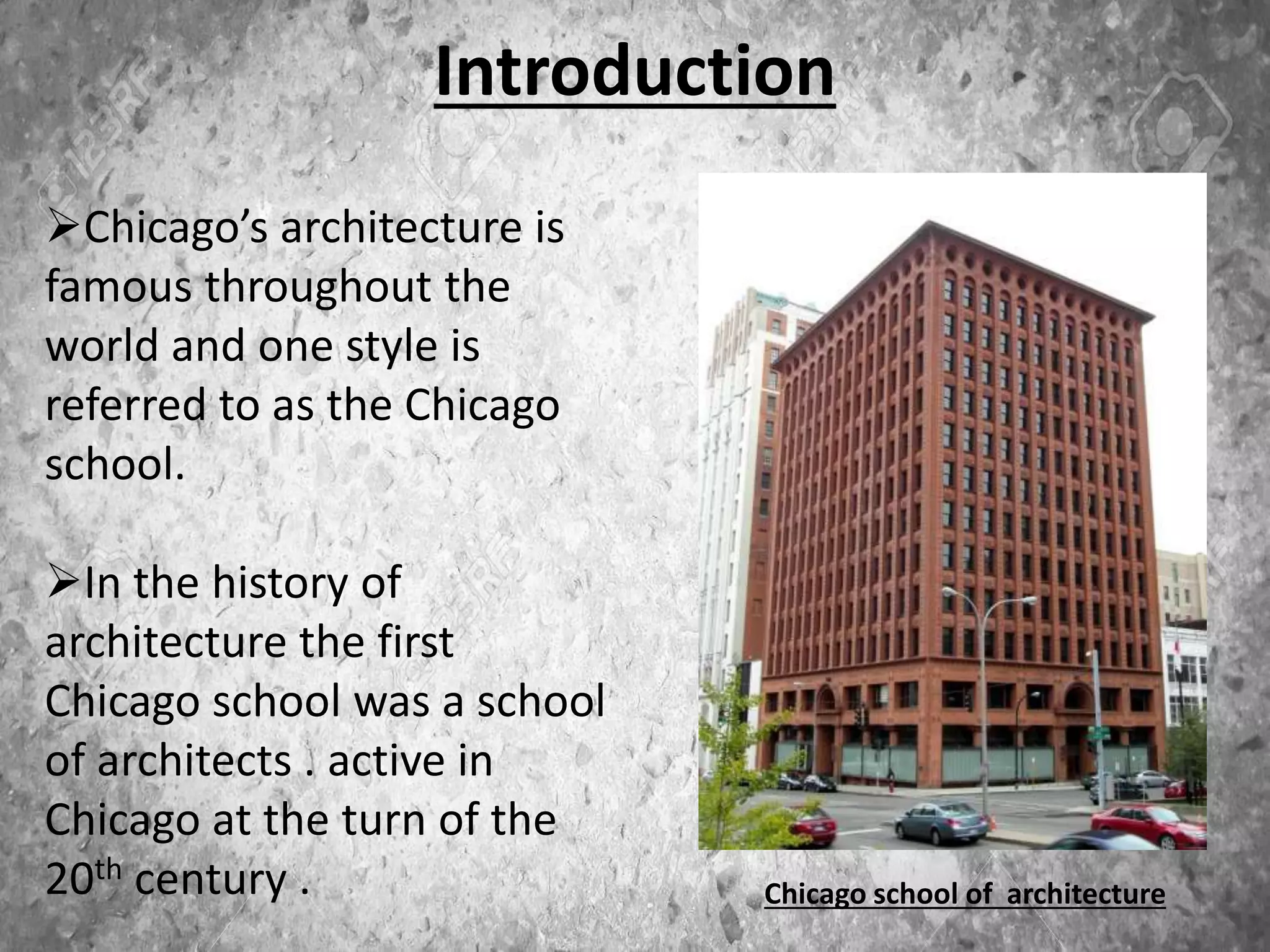 Chicago School of Architecture | PPTX