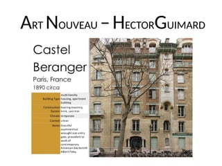 ART NOUVEAU –HECTORGUIMARD
 