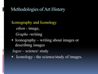 art history and its methodologies briefly explained | PDF