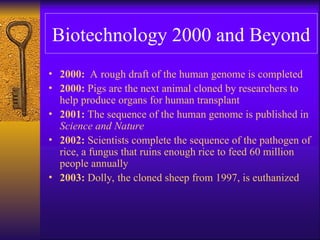 Comprehensive History and Advances in Biotechnology from Ancient Times ...