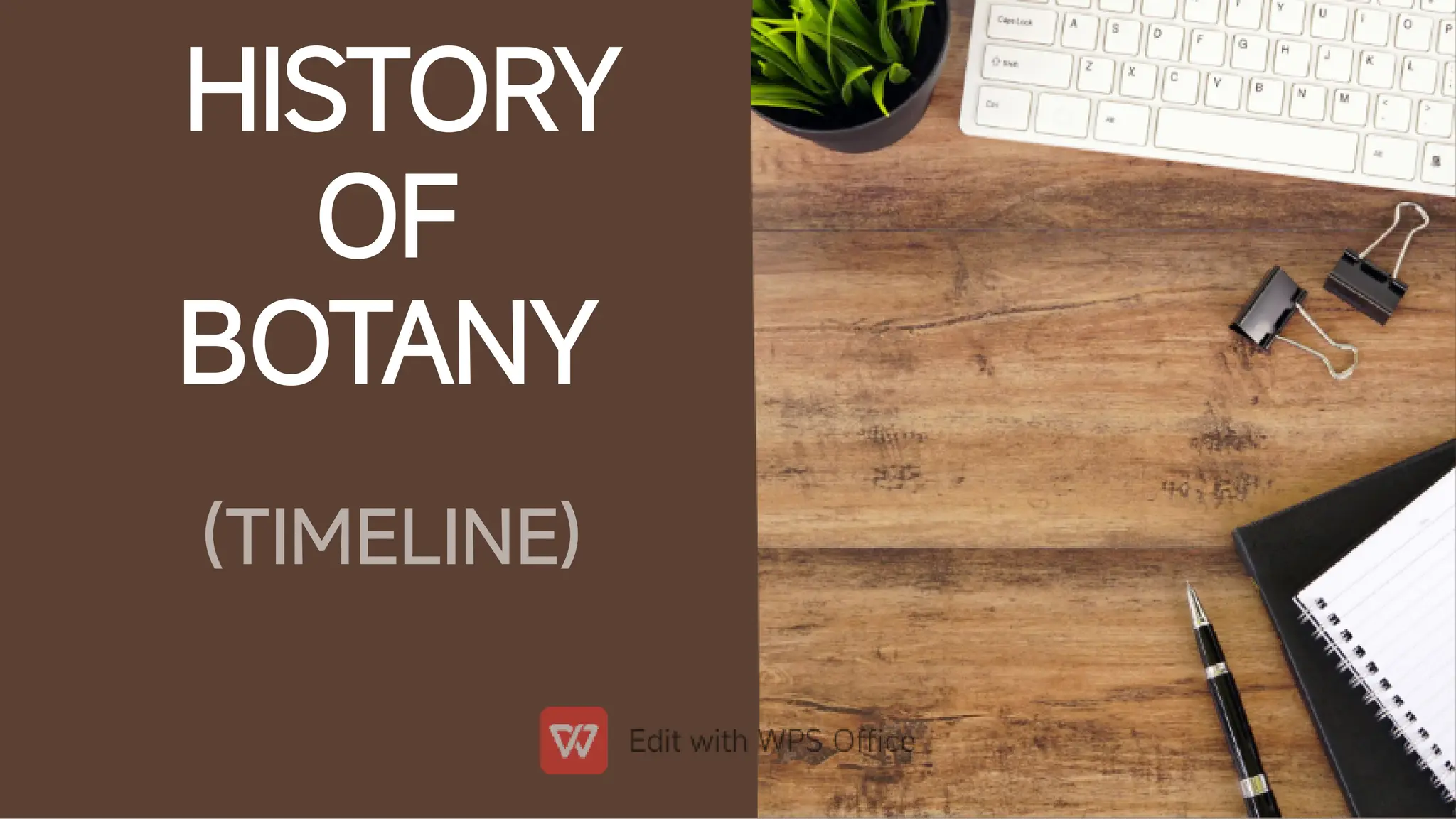 HISTORY
OF
BOTANY
(TIMELINE)
 
