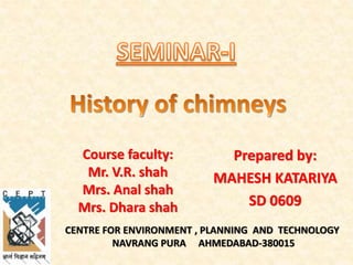 Prepared by:
MAHESH KATARIYA
SD 0609
CENTRE FOR ENVIRONMENT , PLANNING AND TECHNOLOGY
NAVRANG PURA AHMEDABAD-380015
Course faculty:
Mr. V.R. shah
Mrs. Anal shah
Mrs. Dhara shah
 