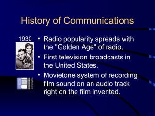 History of-communications-1221763652963426-9 | PPT