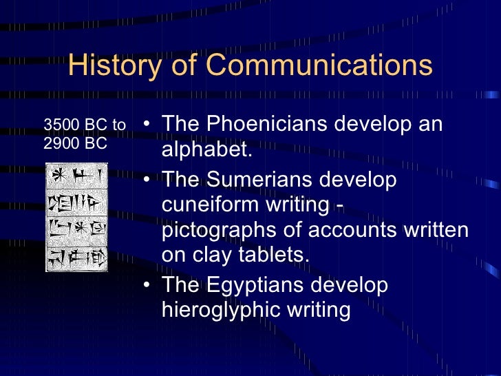 History Of Communications