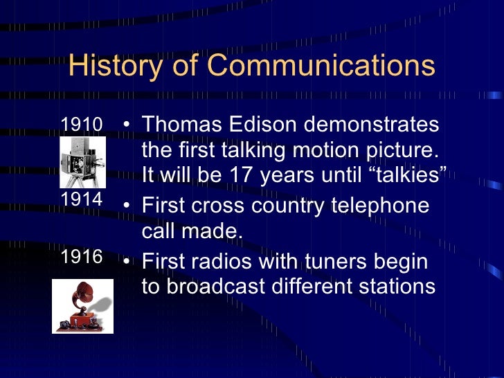 History Of Communications