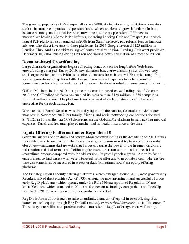 A Brief History Of Crowdfunding