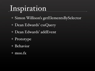 History of jQuery