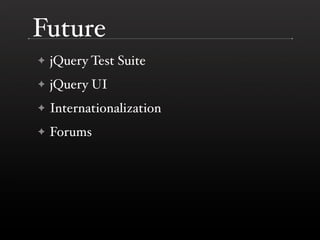 History of jQuery