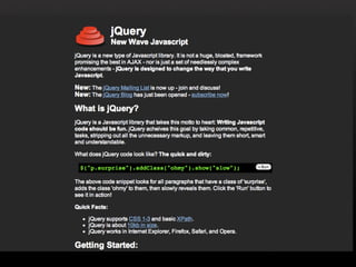 History of jQuery